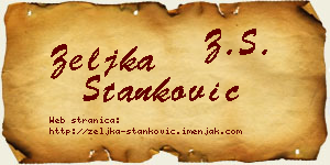 Željka Stanković vizit kartica
